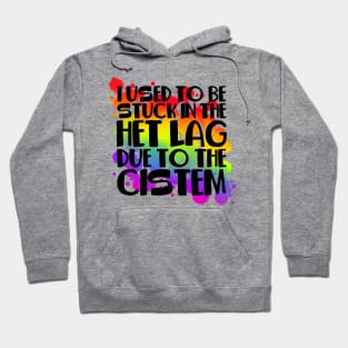 Stuck In Het Lag Rainbow Hoodie